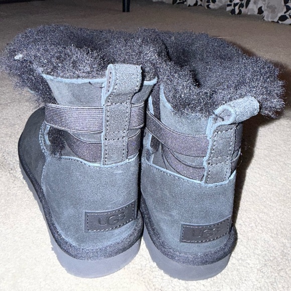 Black Furry Winter Boots - Picture 3 of 4